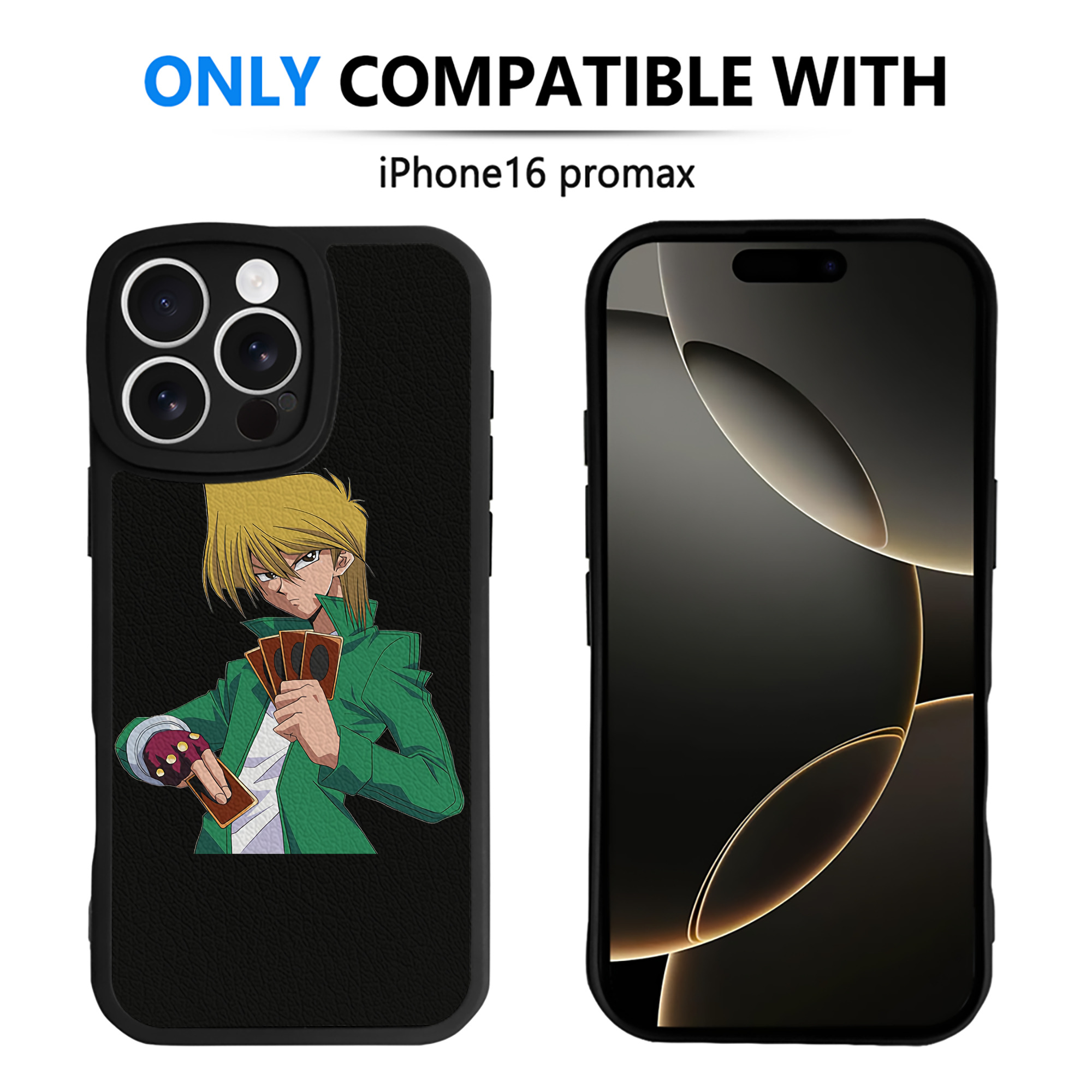 （画像用） 遊☆戯☆王 Yu-Gi-Oh! 【iPhone 16シリーズ対応】シリコンスマホケース（レザー調） 材質：シリコン